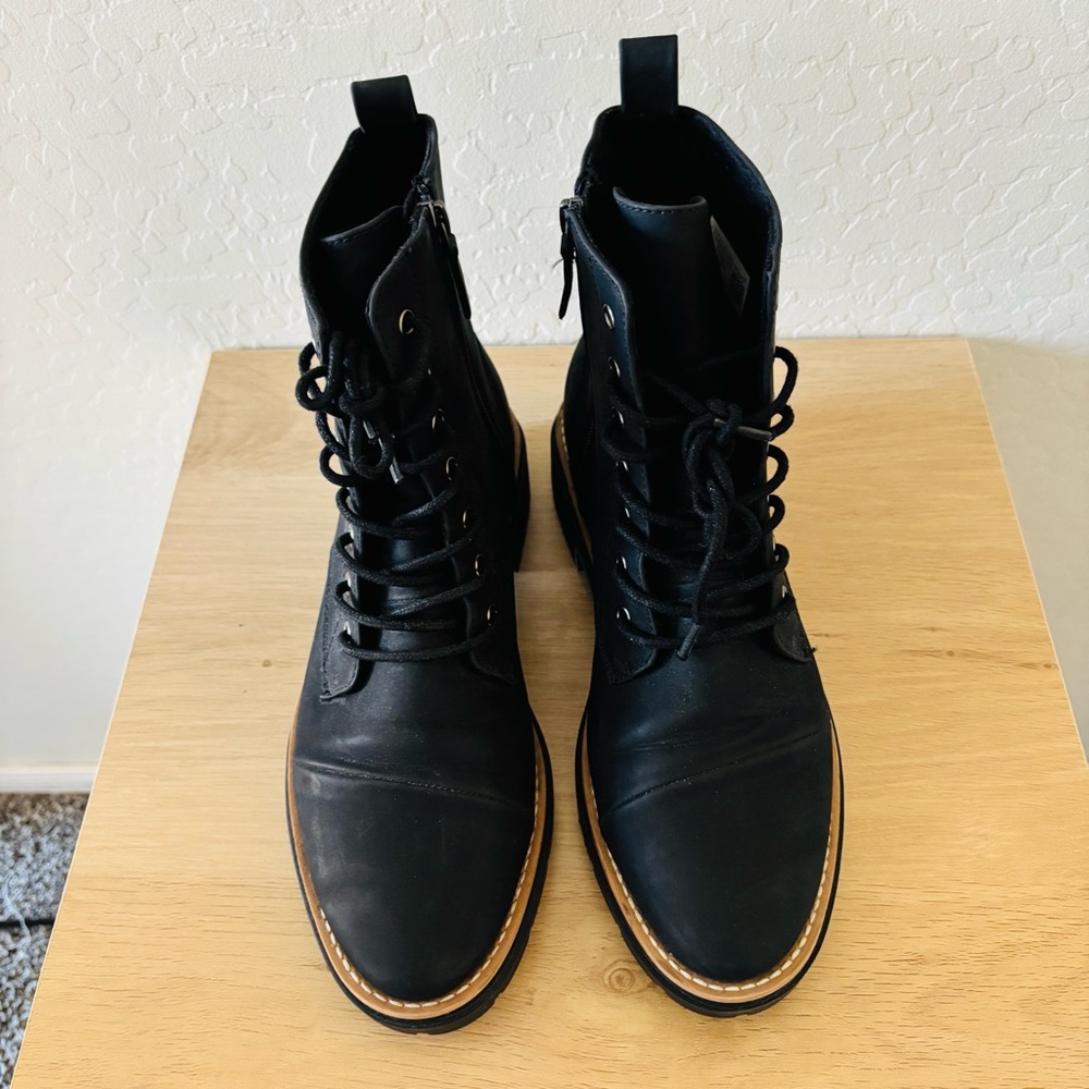 TOMS Women's Black Alaya Ankle Boots - Picture 8 of 9